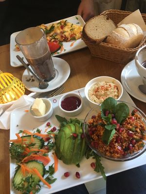 Vegan breakfast  at Roseli Cafe Bar in Frankfurt