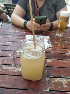 Lemon juice at Maiatza in San Sebastian