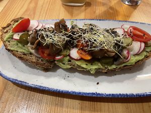 Tosta vegana  at Maiatza in San Sebastian