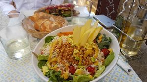 Brown rice and lentil salad at Maiatza in San Sebastian
