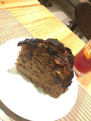 Lots of vegan cakes  at Maiatza in San Sebastian