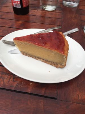 Vegan cheesecake 😍 at Maiatza in San Sebastian