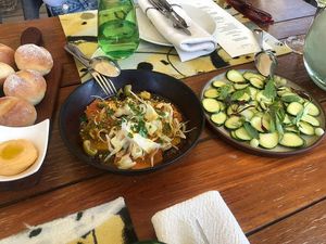 Sumptuous farmhouse starters to share at Generous Earth Vegan Tours in Camps Bay