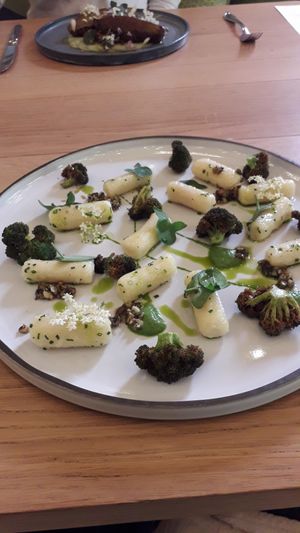 Amazing creativity from Chef! at Generous Earth Vegan Tours in Camps Bay