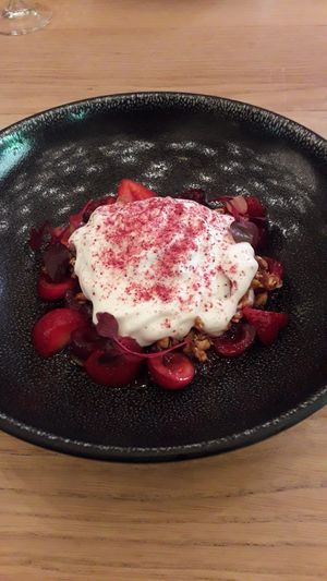 Our 3 course, fine dining vegan feast always ends with the most amazing desserts at Generous Earth Vegan Tours in Camps Bay