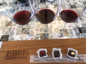 Unique vegan wine pairings with dark chocolates and Turkish Delights at Generous Earth Vegan Tours in Camps Bay
