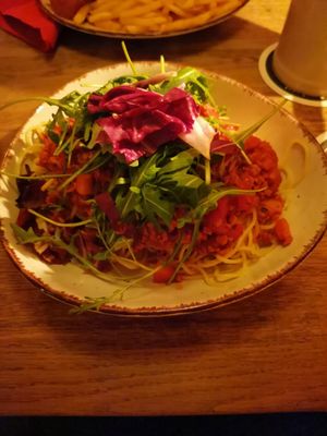Spagetti mit Bolo at Sonderbar in Coburg