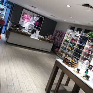 Inside shop, very large branch of body shop  at The Body Shop - Provence in Paris