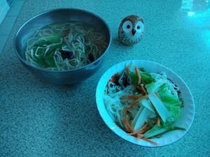 Noodle Soup at Taijiang Almond Tofu  in Tainan