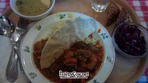 Vegan lunch at Govindas in Lund. at Govinda's in Lund