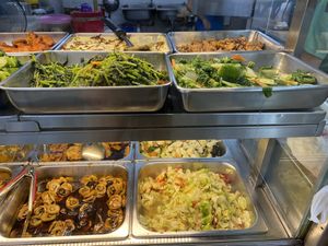 Lunch vegetables  at Xian Yuan 贤缘素食 in Northeast Singapore