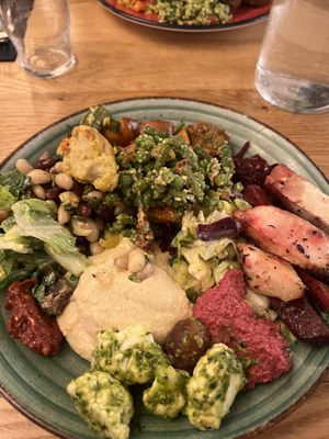 Vegan buffet   at RizRaz - Kannikestraede in Copenhagen