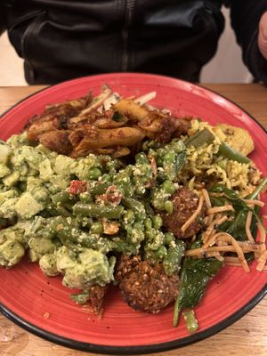 Vegan buffet  at RizRaz - Kannikestraede in Copenhagen