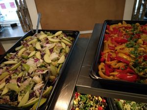 assorted salad  at RizRaz - Kannikestraede in Copenhagen