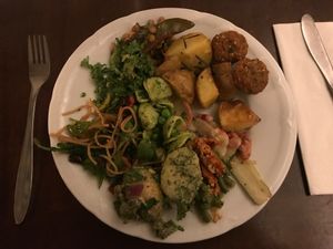 Buffet plate at RizRaz - Kannikestraede in Copenhagen
