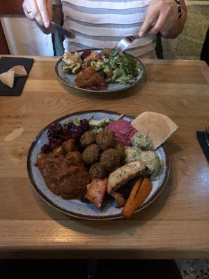 Lots of vegan options! at RizRaz - Kannikestraede in Copenhagen
