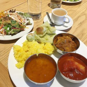 Vegan Indian Buffet - 1280Y including tax. at Nataraj - Harajuku Omotesando in Tokyo