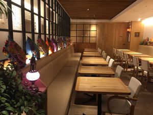 seat in restaurant at Nataraj - Harajuku Omotesando in Tokyo