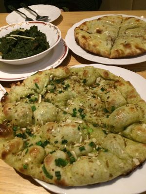 This garlic nan is nice  at Nataraj - Harajuku Omotesando in Tokyo