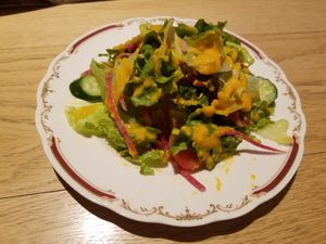 set salad  at Nataraj - Harajuku Omotesando in Tokyo