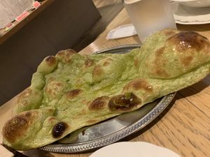 Garlic naan at Nataraj - Harajuku Omotesando in Tokyo