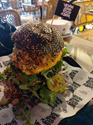 A mountain if vegan goodness! at Vegan Junk Food Bar - Eastside in Amsterdam