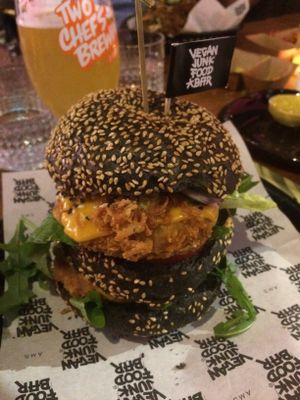 Daddy McChicken burger at Vegan Junk Food Bar - Eastside in Amsterdam