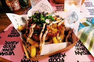 Loaded Fries "Supreme" at Vegan Junk Food Bar - Eastside in Amsterdam