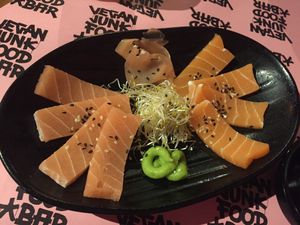Sashimi  at Vegan Junk Food Bar - Eastside in Amsterdam