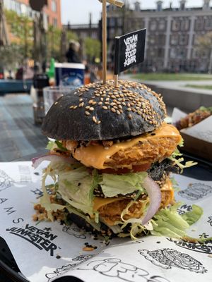 Daddy mcchicken burger at Vegan Junk Food Bar - Eastside in Amsterdam