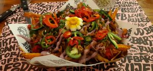 Sweet potato kapsalon at Vegan Junk Food Bar - Eastside in Amsterdam