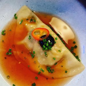 Squash dumpling. at Pobrecito in Helsinki