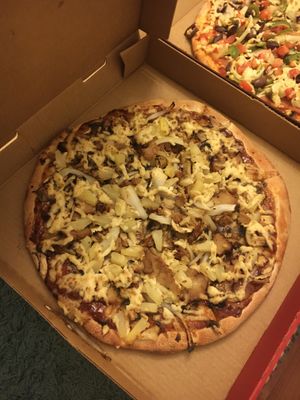 Vegan bbq chicken at Mamma Mia Pizzeria in Gawler