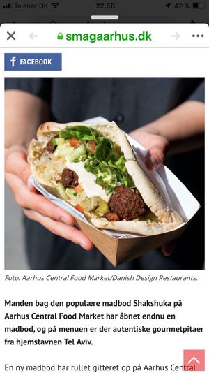 Falafel pita TLV style at Shakshuka in Aarhus