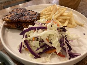 Sticky ribs tempe  at Tigerlillys in Lembongan