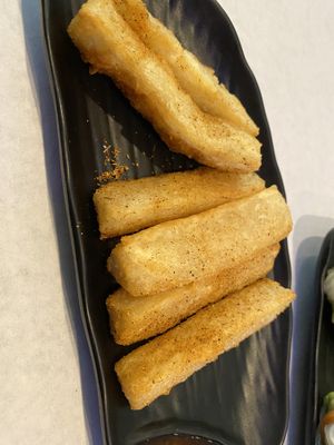 yucca fries 🤩🤩🤩🤩🤩  at King O Falafel in Kissimmee