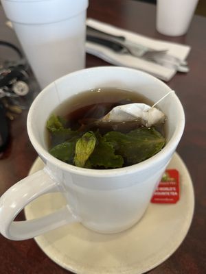 Hot Tea With Fresh Mint Leaves  at King O Falafel in Kissimmee