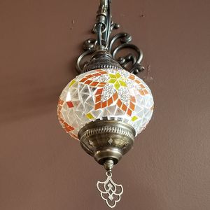 Beautiful lamps at King O Falafel in Kissimmee