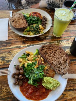 Tasty big vegan breakfast! Loads of vegan options!  at Pure Wholefoods in Manly