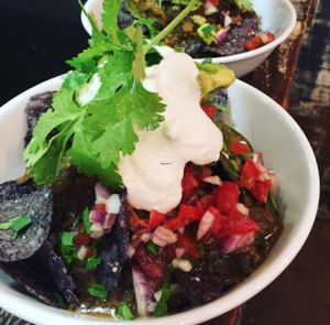 plant based nachos  at Pure Wholefoods in Manly