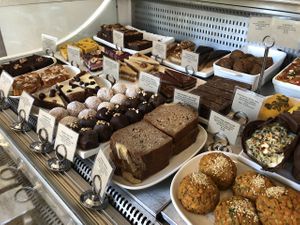 Great range of homemade, Vegan, gluten free, sugar free cakes and bliss balls. at Pure Wholefoods in Manly
