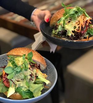 Salad roll at Pure Wholefoods in Manly