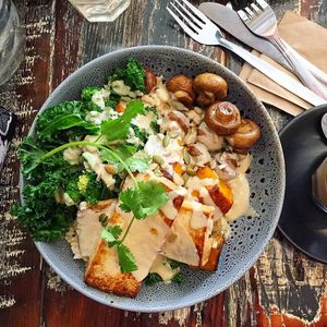 Yogi bowl with marinated tofu at Pure Wholefoods in Manly