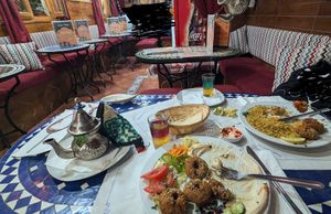 (unfortunately had forgotten to take pictures before eating) at La Puerta de Syria in Granada