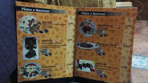 More menu at La Puerta de Syria in Granada