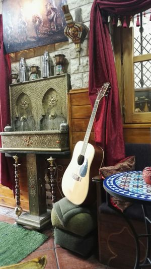 Decor at La Puerta de Syria in Granada