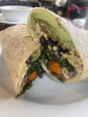 Veggie kick burrito— not much kick  at Broadfork Cafe in Seattle