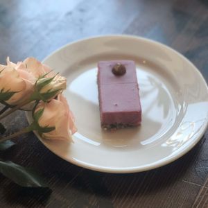 Raw Strawberry Hazelnut Bar at Broadfork Cafe in Seattle