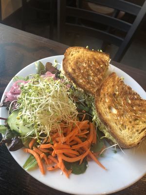Avacado melt at Broadfork Cafe in Seattle
