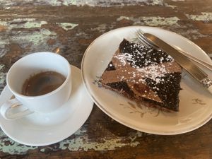 The vegan  dessert was too sweet for me  at Sullaluna in Venice